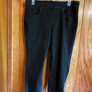 Women’s Terra & Sky 0X (14W) Black pull on jeans